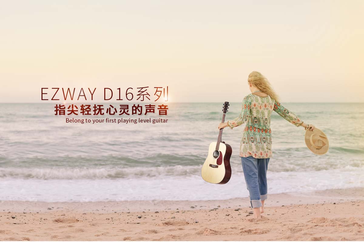 EZWAY D16云杉面单吉他海报